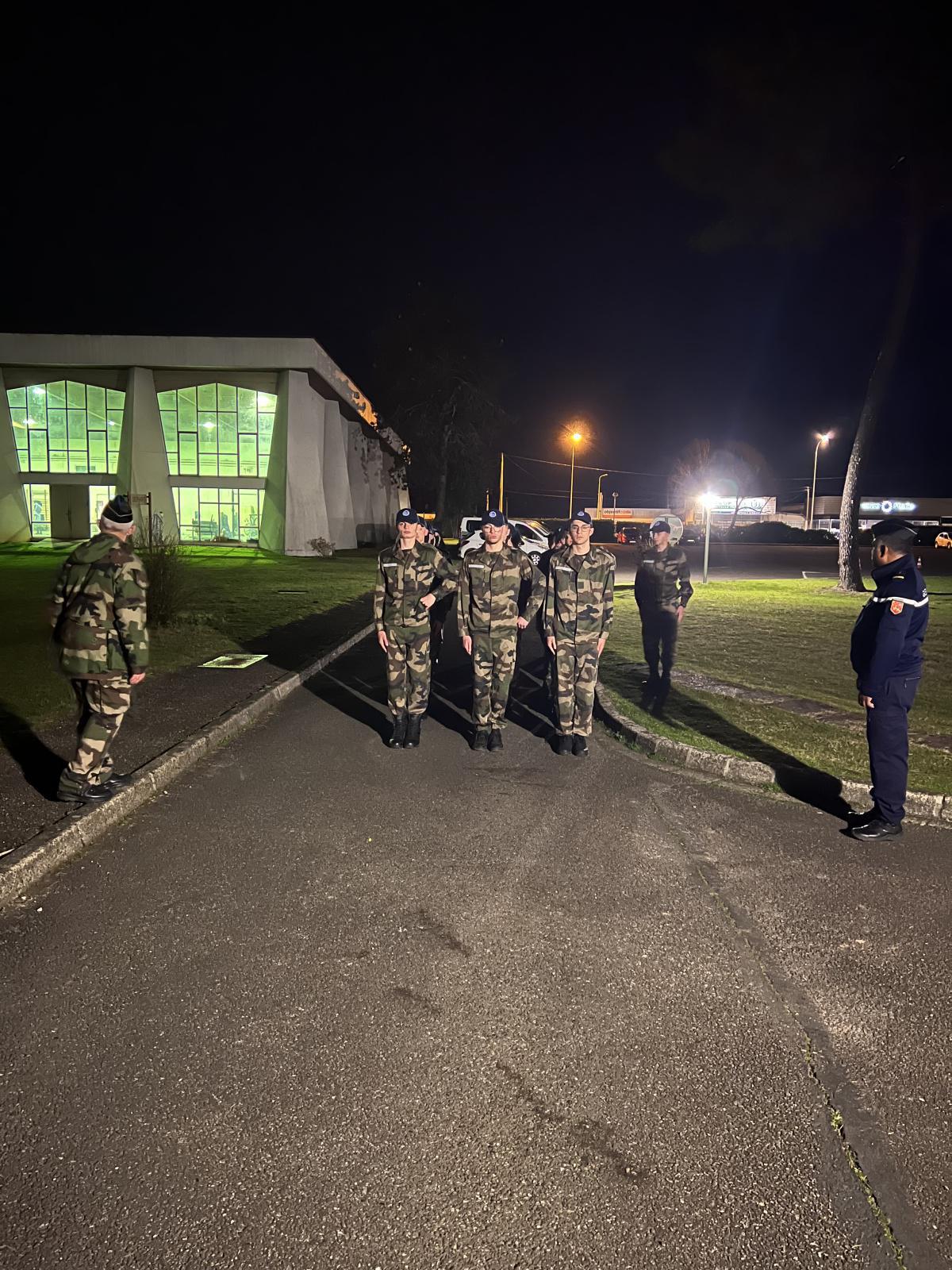 Formation des Cadets de la Gendarmerie des Landes 21 Février 2024