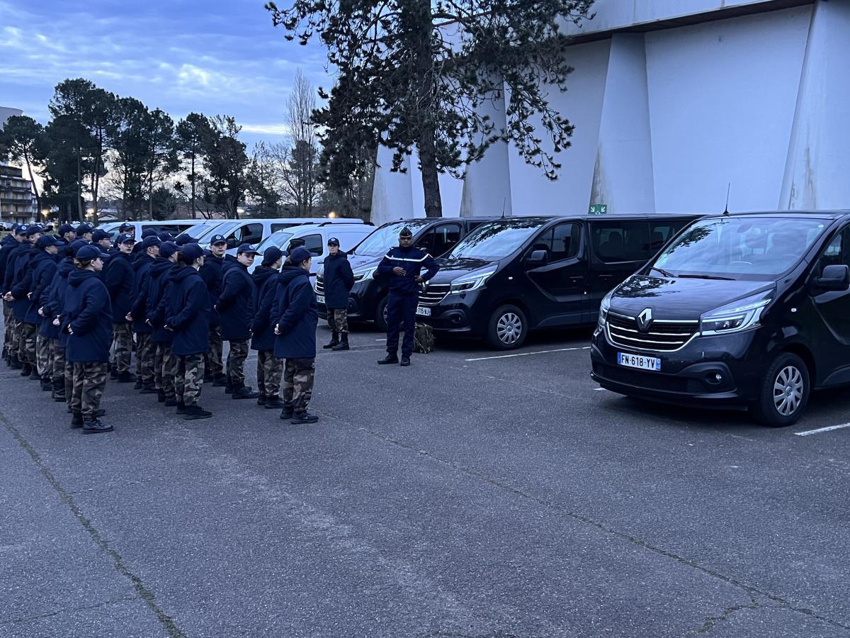 Formation des Cadets de la Gendarmerie des Landes 22 février 2024