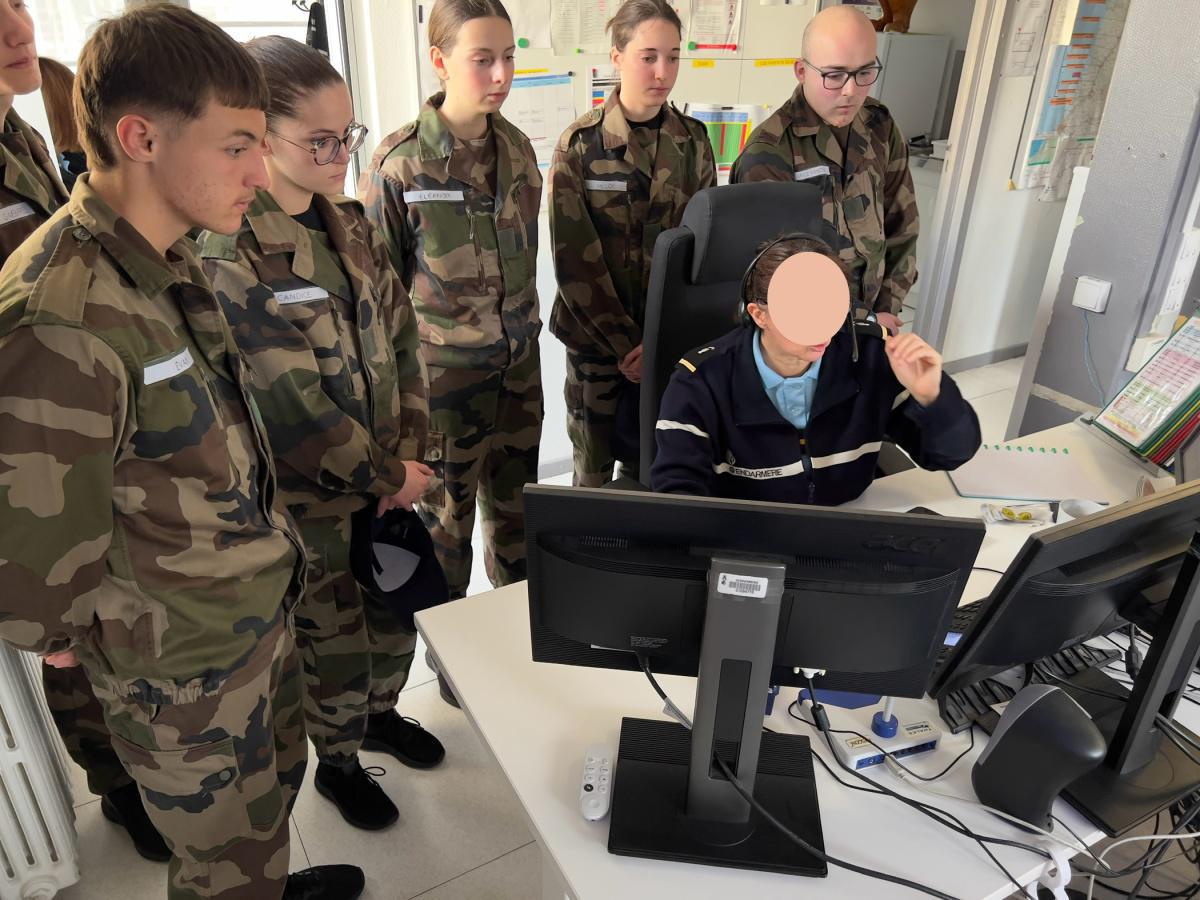 Formation des Cadets de la Gendarmerie des Landes 22 février 2024