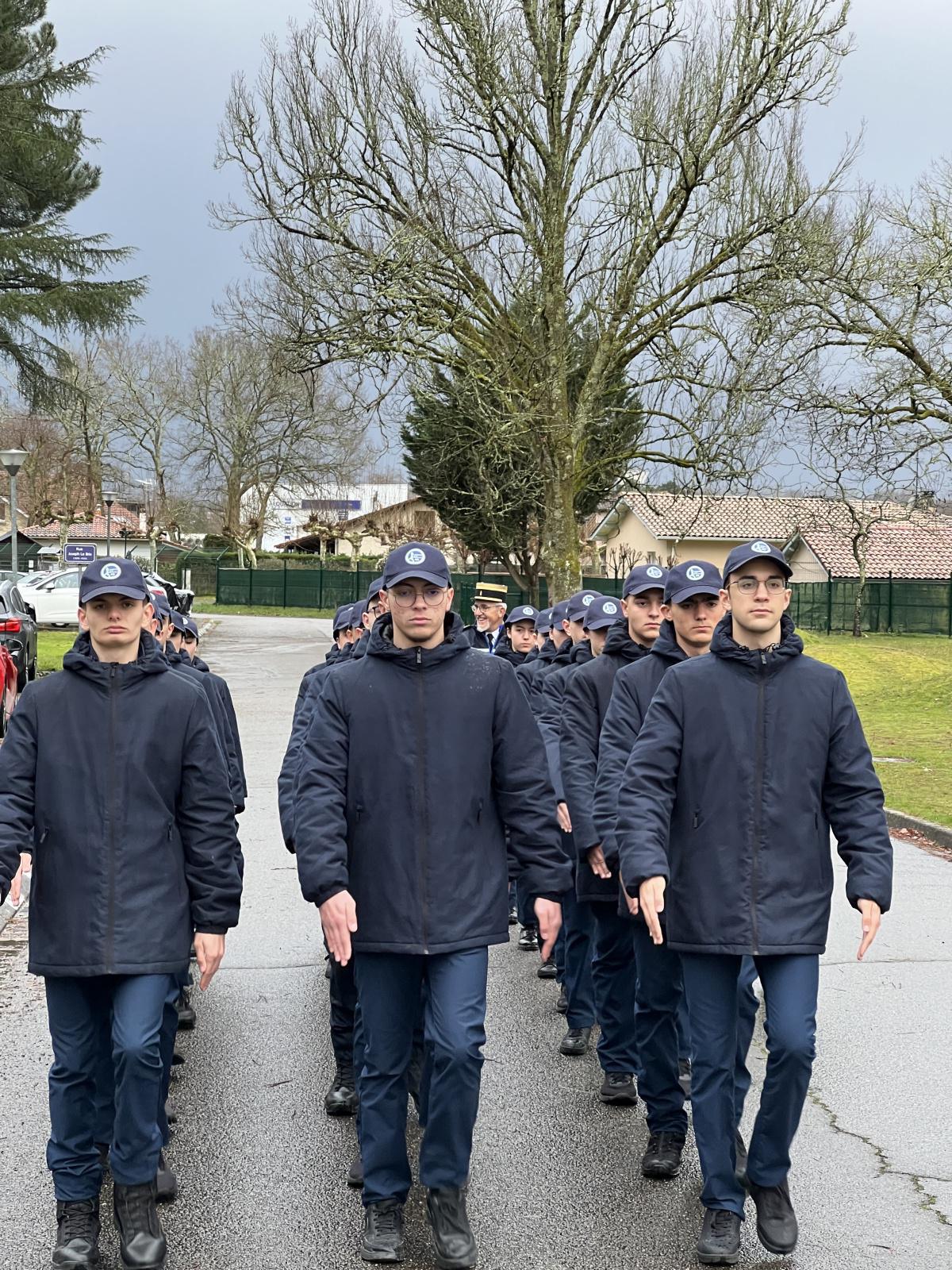 Formation des Cadets de la Gendarmerie des Landes 23 février 2024