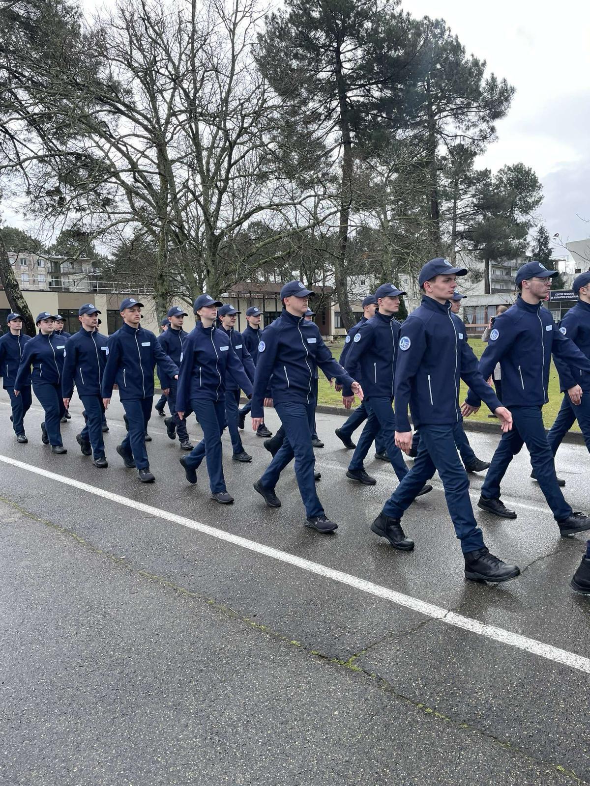Formation des Cadets de la Gendarmerie des Landes 23 février 2024
