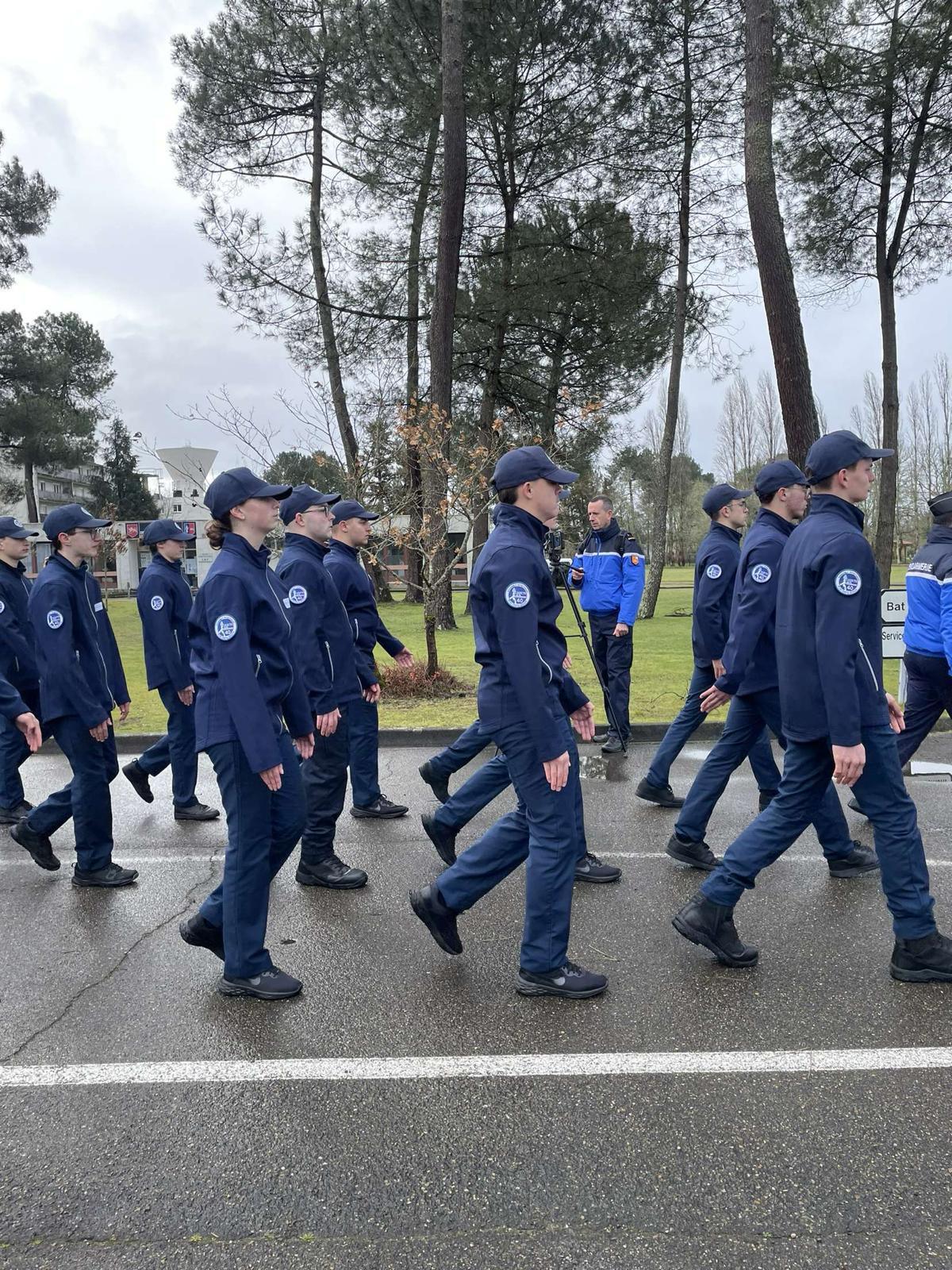 Formation des Cadets de la Gendarmerie des Landes 23 février 2024