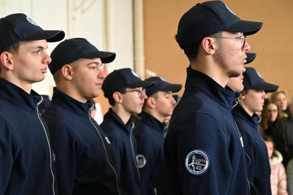 Formation des Cadets de la Gendarmerie des Landes 23 février 2024