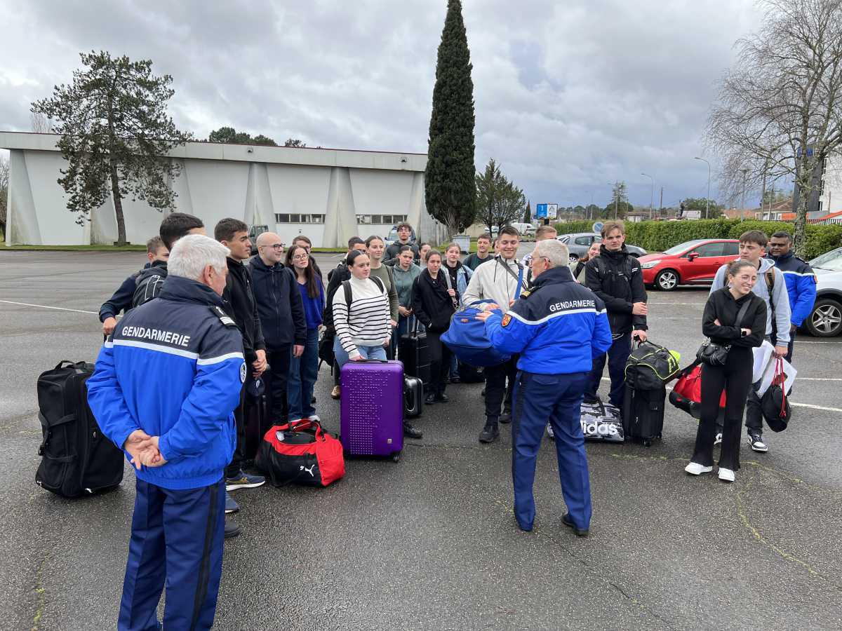 Formation des Cadets de la Gendarmerie des Landes 23 février 2024