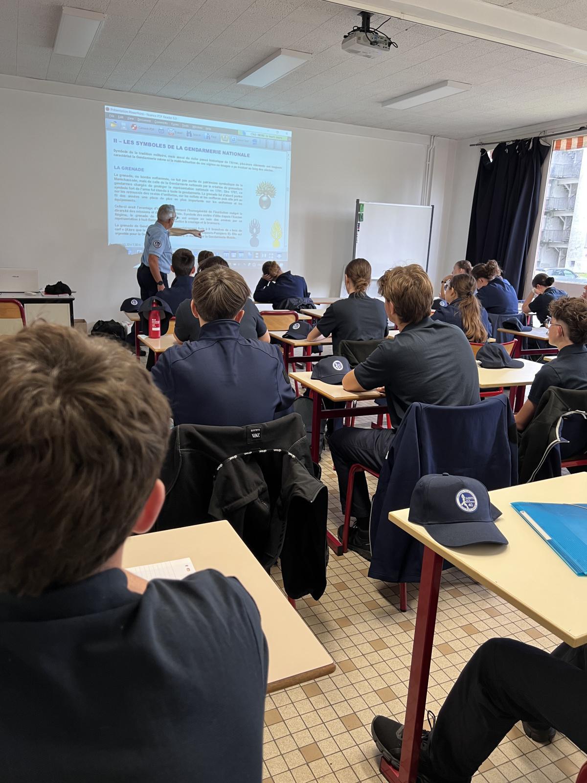 Samedi 12 octobre 2024 lancement de la formation 2024/2025 des Cadets Gendarmerie des Landes
