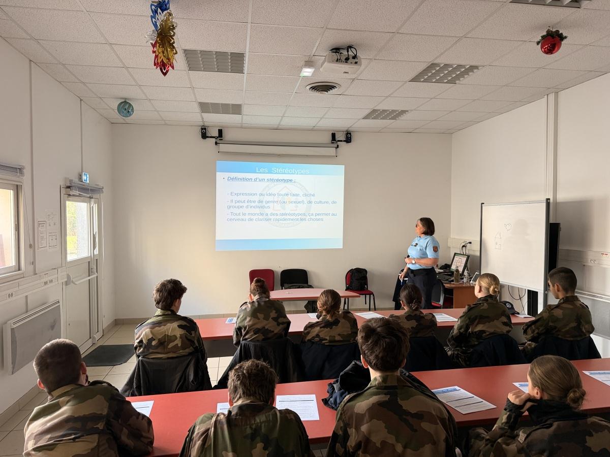 4ème jour de la semaine de formation des Cadets de la Gendarmerie des Landes