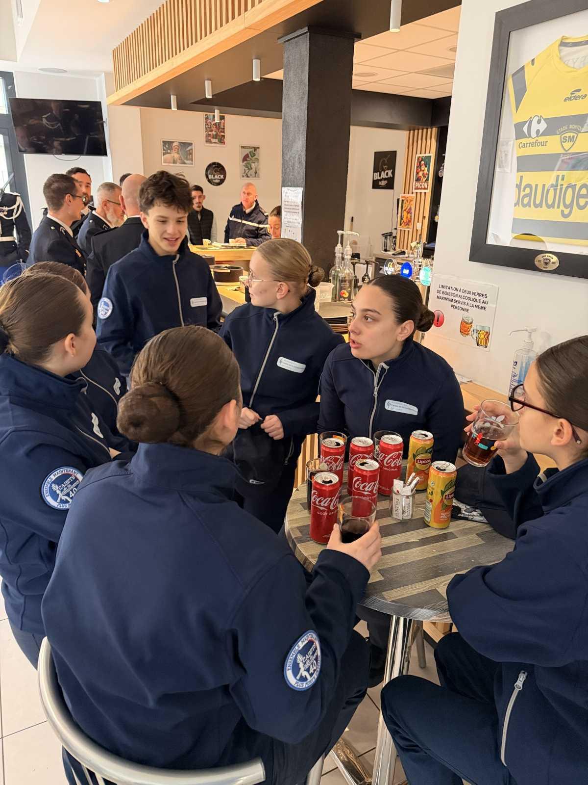5ème jour de la semaine de formation des Cadets de la Gendarmerie des Landes