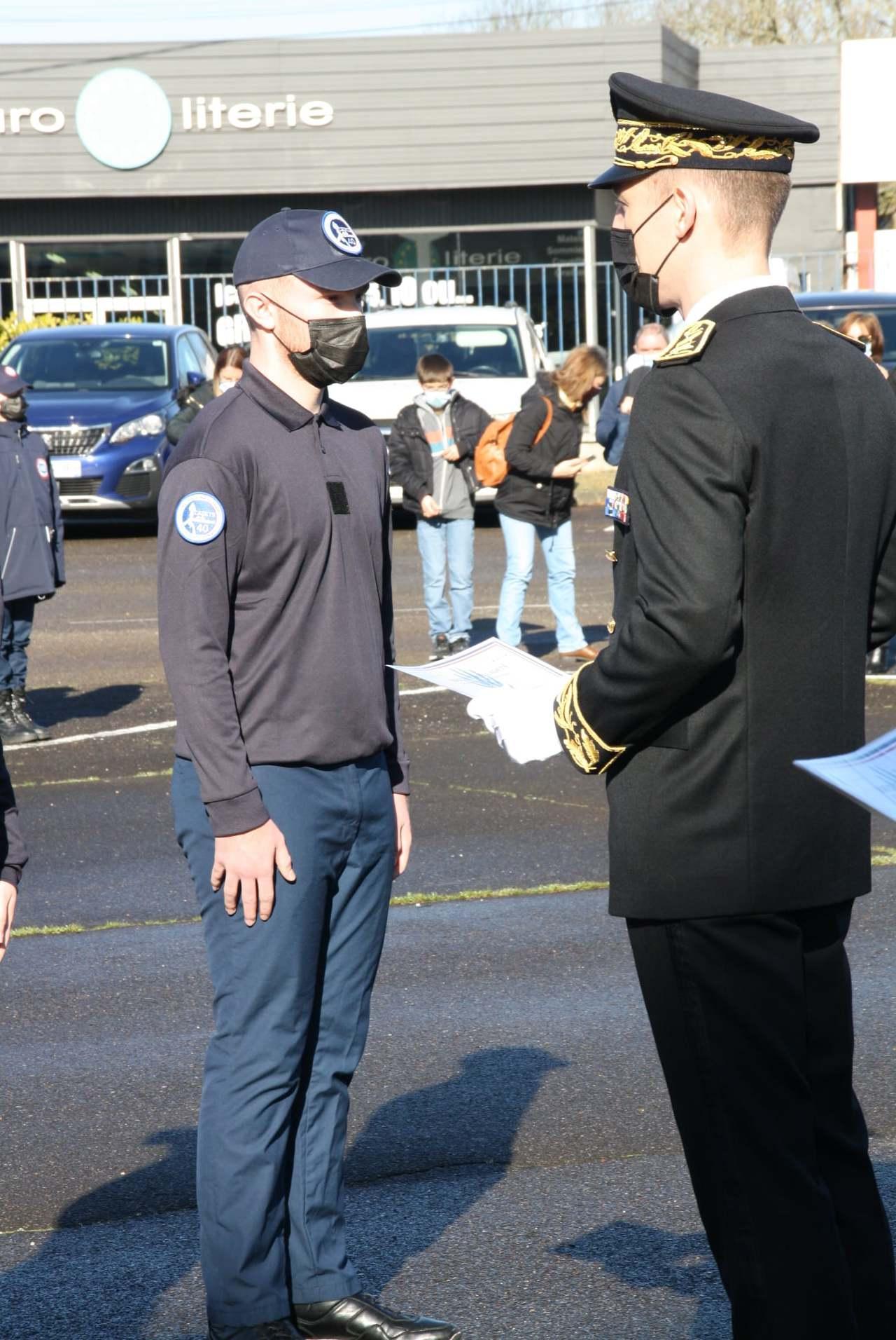 Cérémonie fin de stage Cadets 