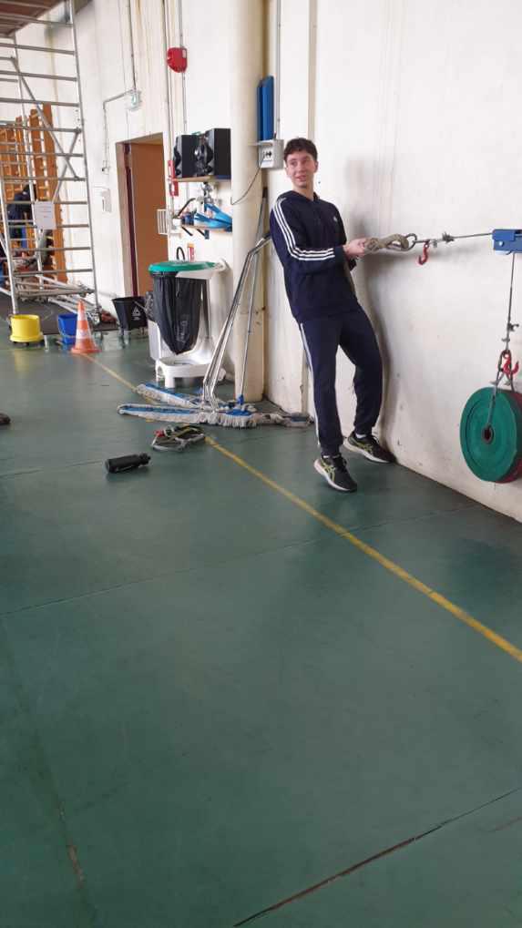 Parcours sportif - test de la poulie 