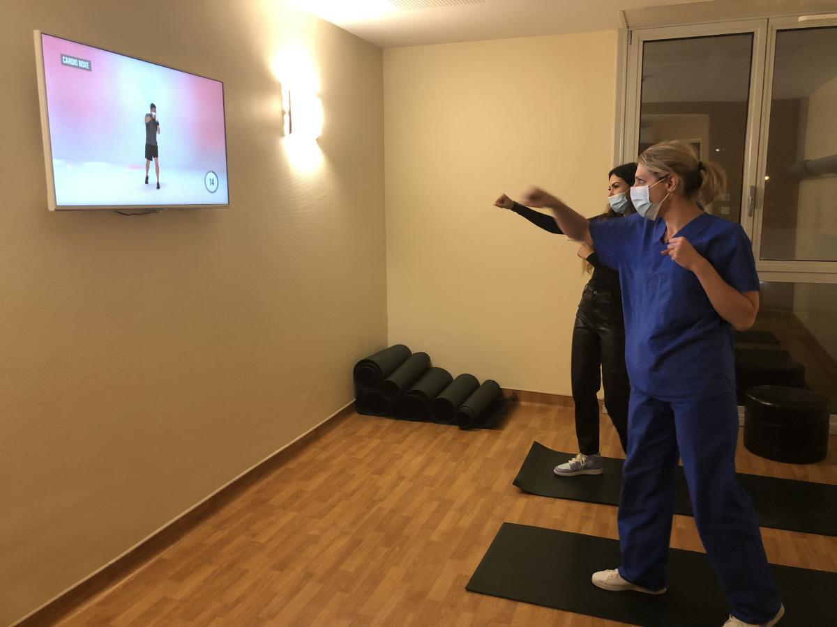 Salle de pause / salle de sport et siestes