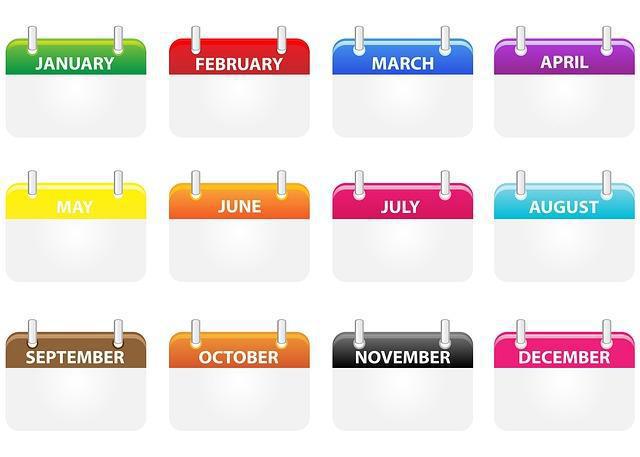 Calendrier de vos placements