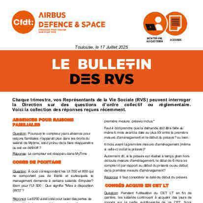 Le Bulletin des RVS