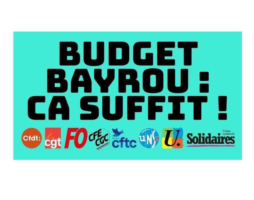 Signez la pétition Budget Bayrou ça suffit! Signez la pétition Budget Bayrou ça suffit!
