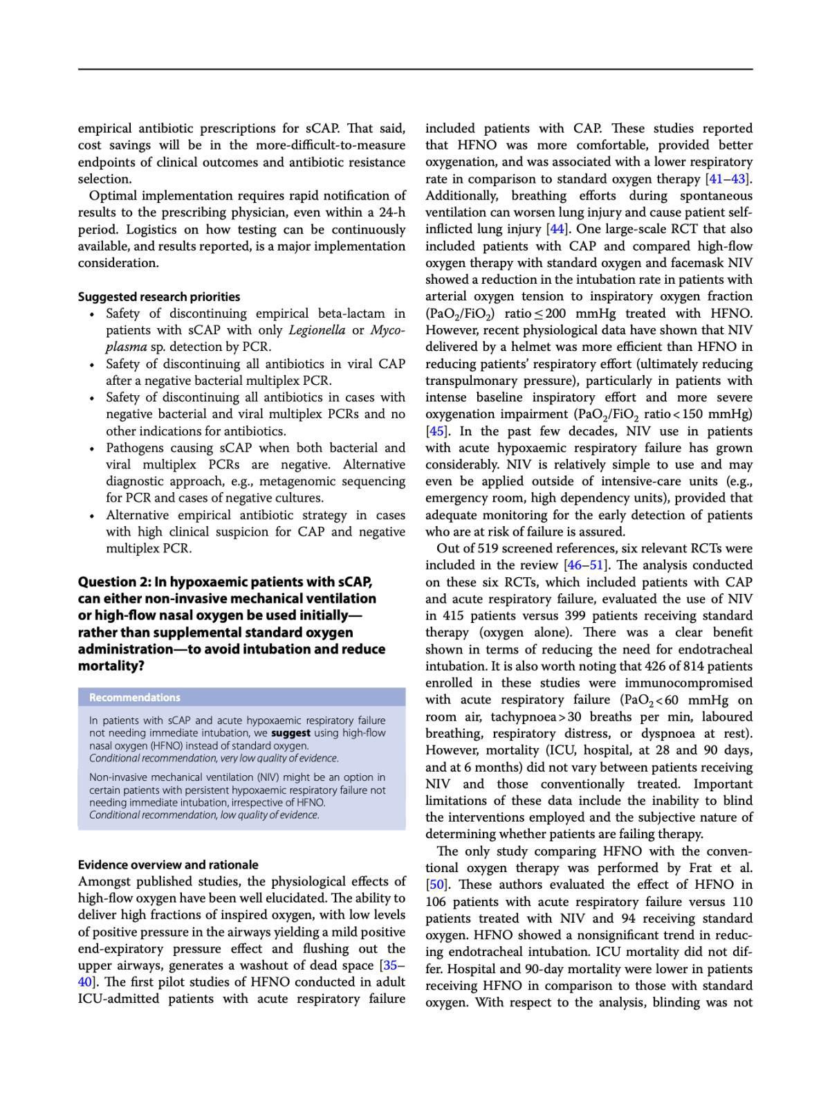 ERS/ESICM/ESCMID/ALAT guidelines for the management of severe community-acquired pneumonia