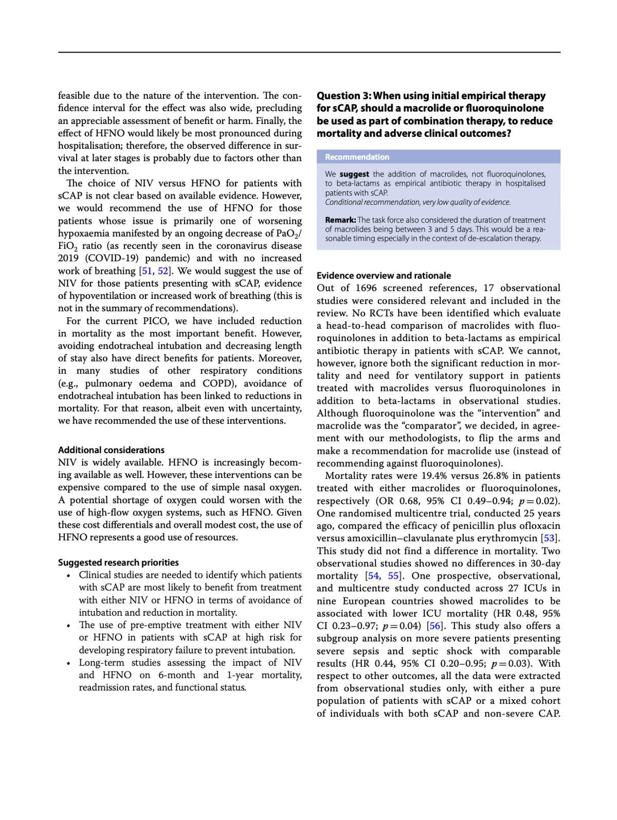 ERS/ESICM/ESCMID/ALAT guidelines for the management of severe community-acquired pneumonia