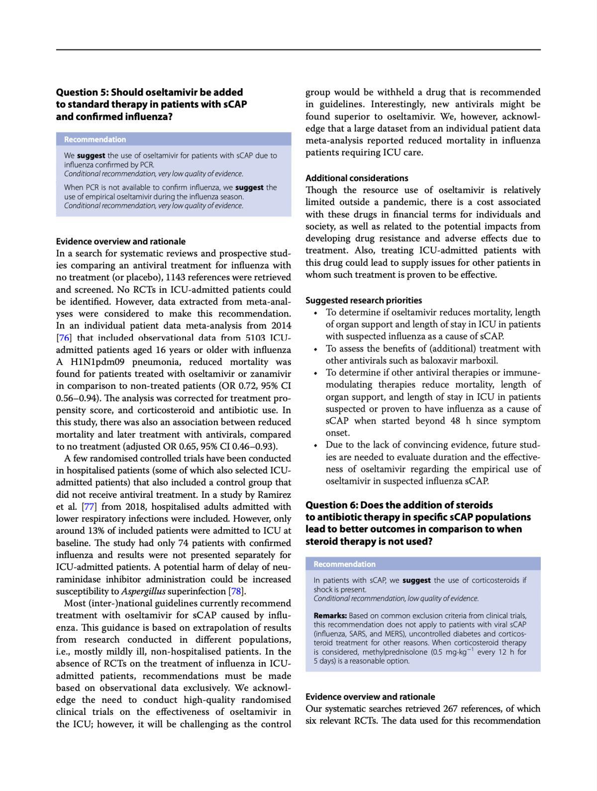 ERS/ESICM/ESCMID/ALAT guidelines for the management of severe community-acquired pneumonia