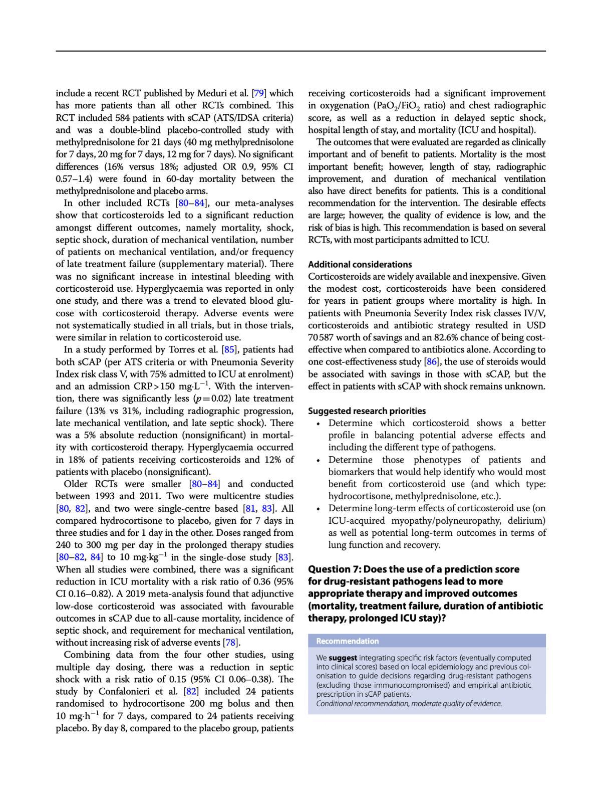 ERS/ESICM/ESCMID/ALAT guidelines for the management of severe community-acquired pneumonia