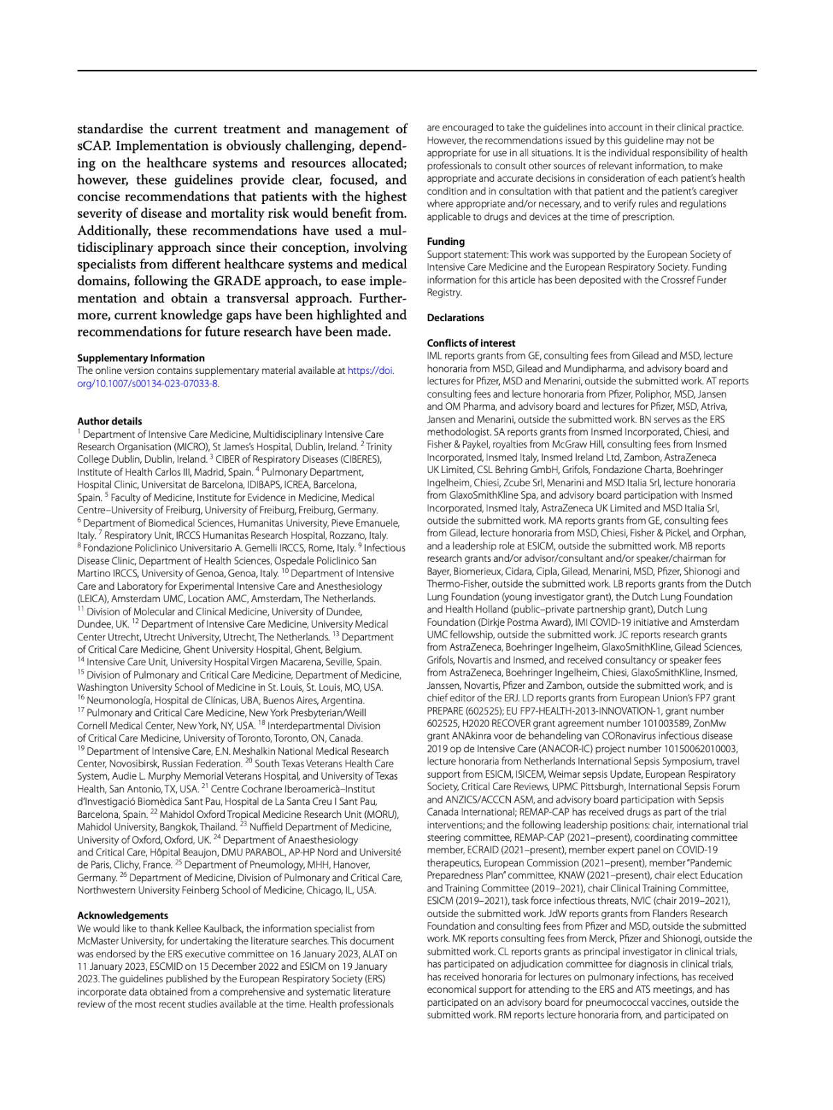 ERS/ESICM/ESCMID/ALAT guidelines for the management of severe community-acquired pneumonia