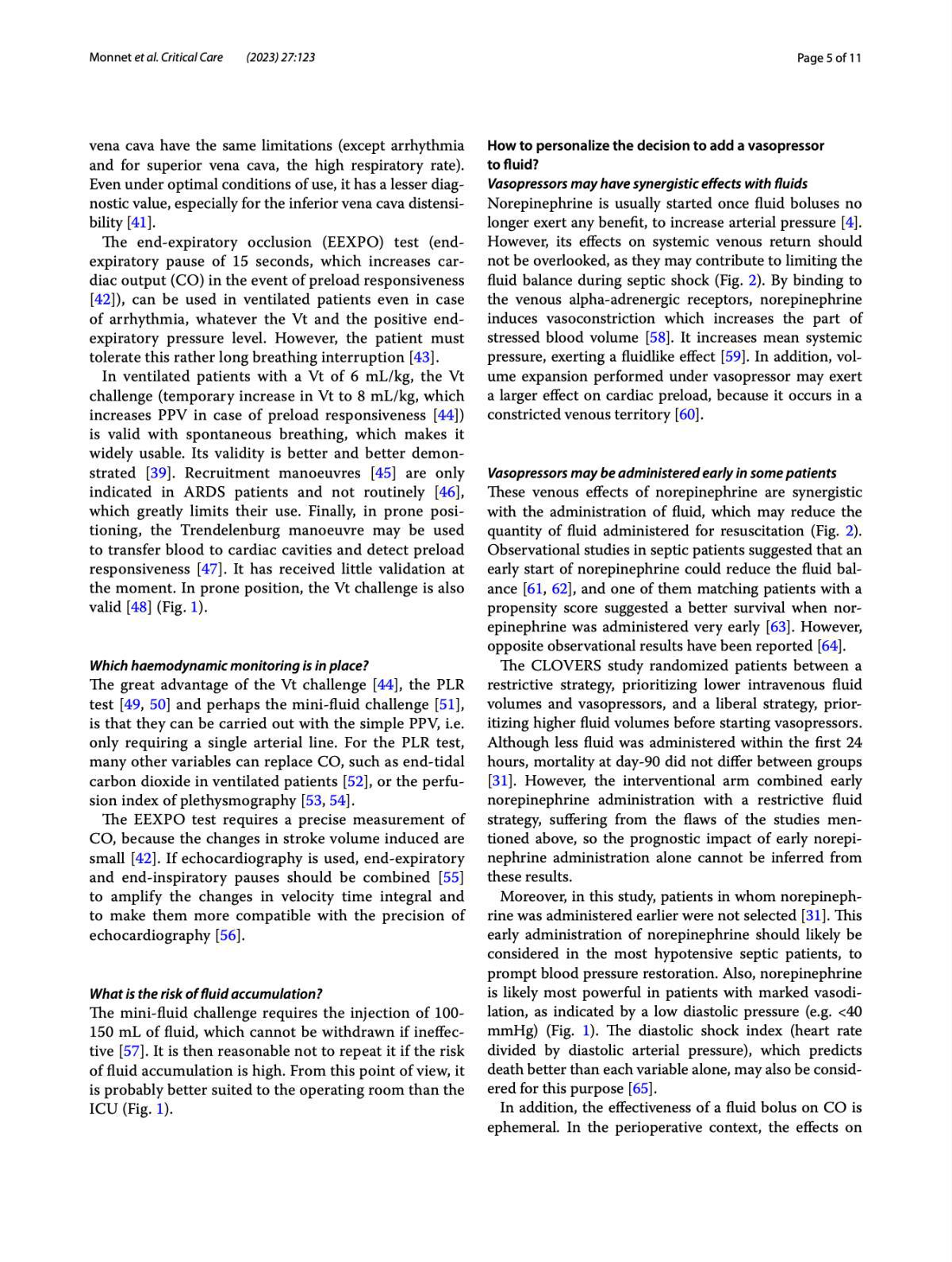 How I personalize fluid therapy in septic shock?