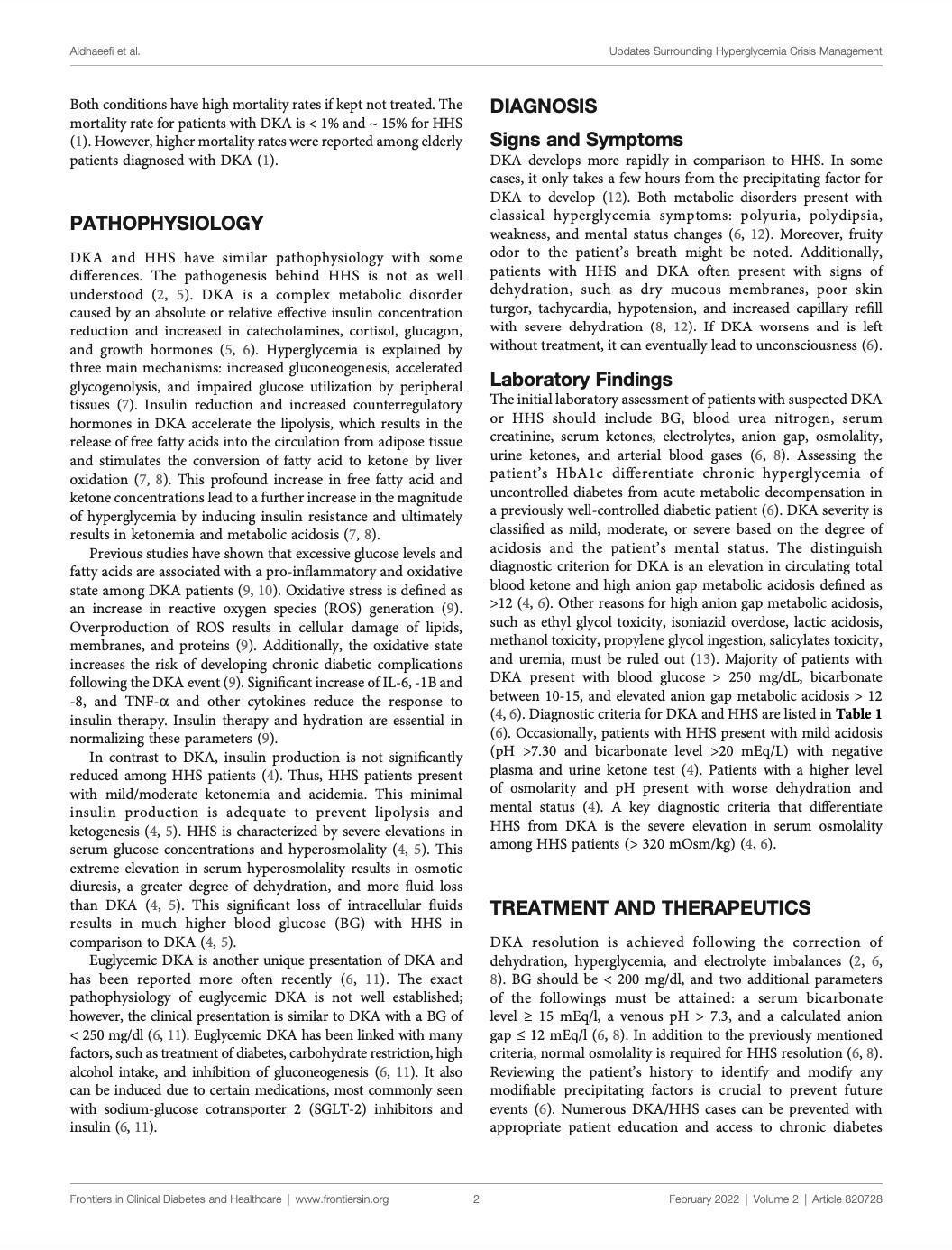 Updates in the Management of Hyperglycemic Crisis Updates in the Management of Hyperglycemic Crisis