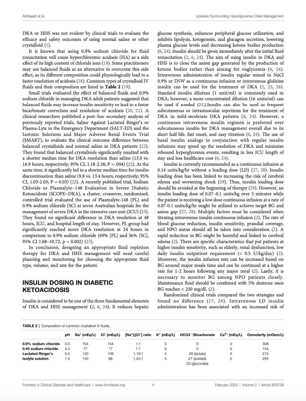 Updates in the Management of Hyperglycemic Crisis Updates in the Management of Hyperglycemic Crisis