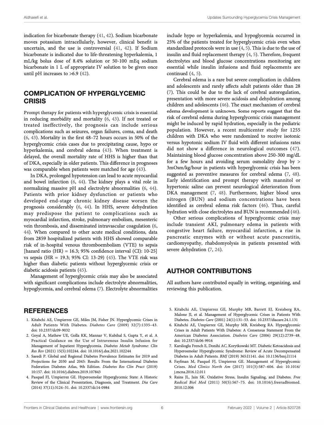 Updates in the Management of Hyperglycemic Crisis Updates in the Management of Hyperglycemic Crisis