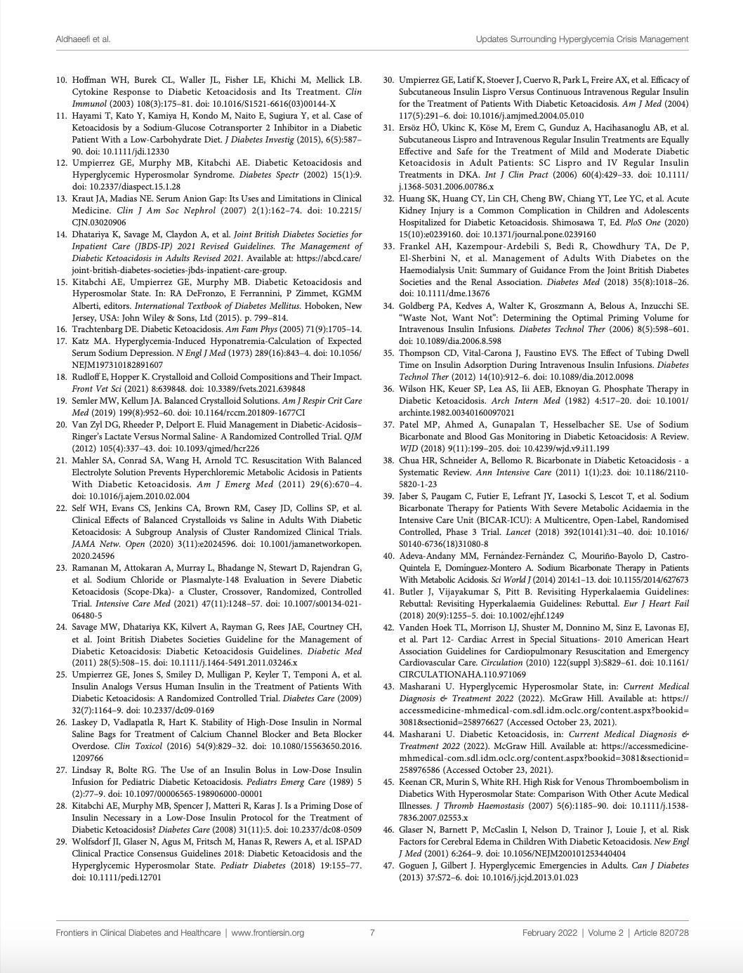 Updates in the Management of Hyperglycemic Crisis Updates in the Management of Hyperglycemic Crisis
