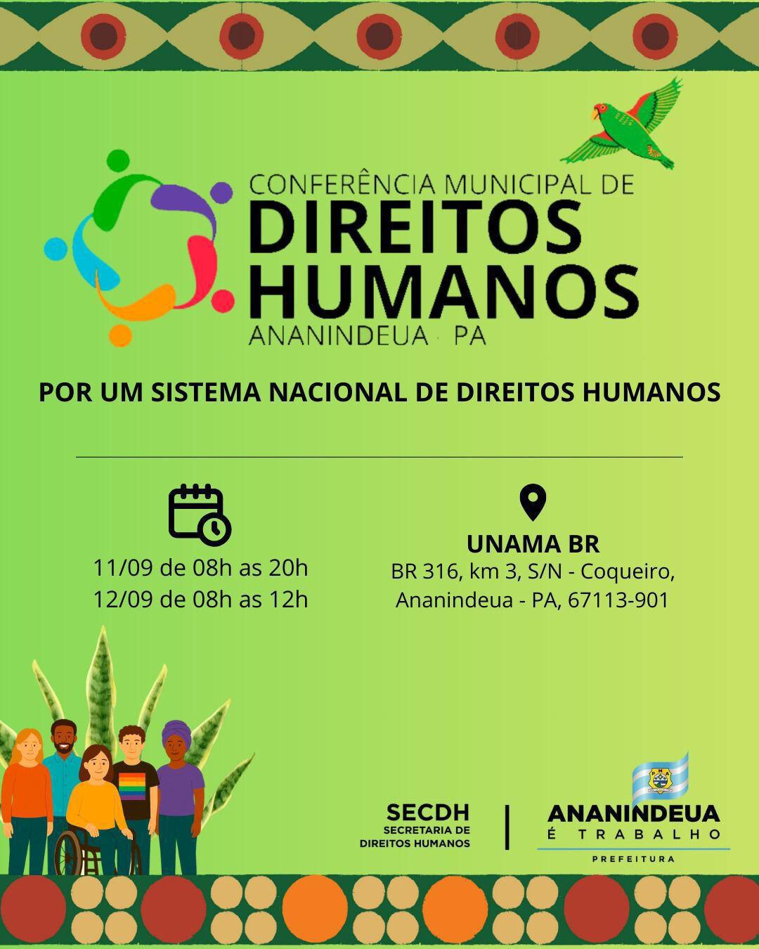 ANANINDEUA - CONFERÊNCIA MUNICIPAL DE DIREITOS HUMANOS
