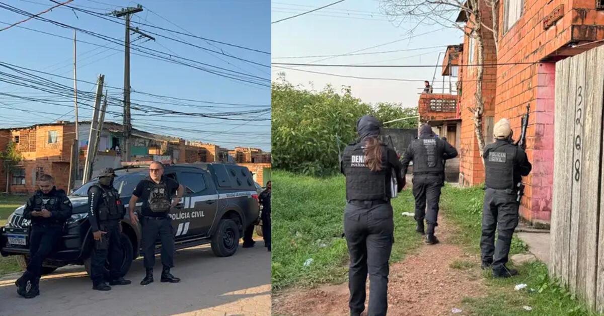 Belém - Polícia Civil realiza megaoperação contra o tráfico de drogas no Guamá.