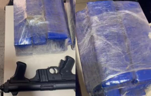 Pará - Durante operação em Moju, PC apreende 20 kg de maconha skank e submetralhadora.