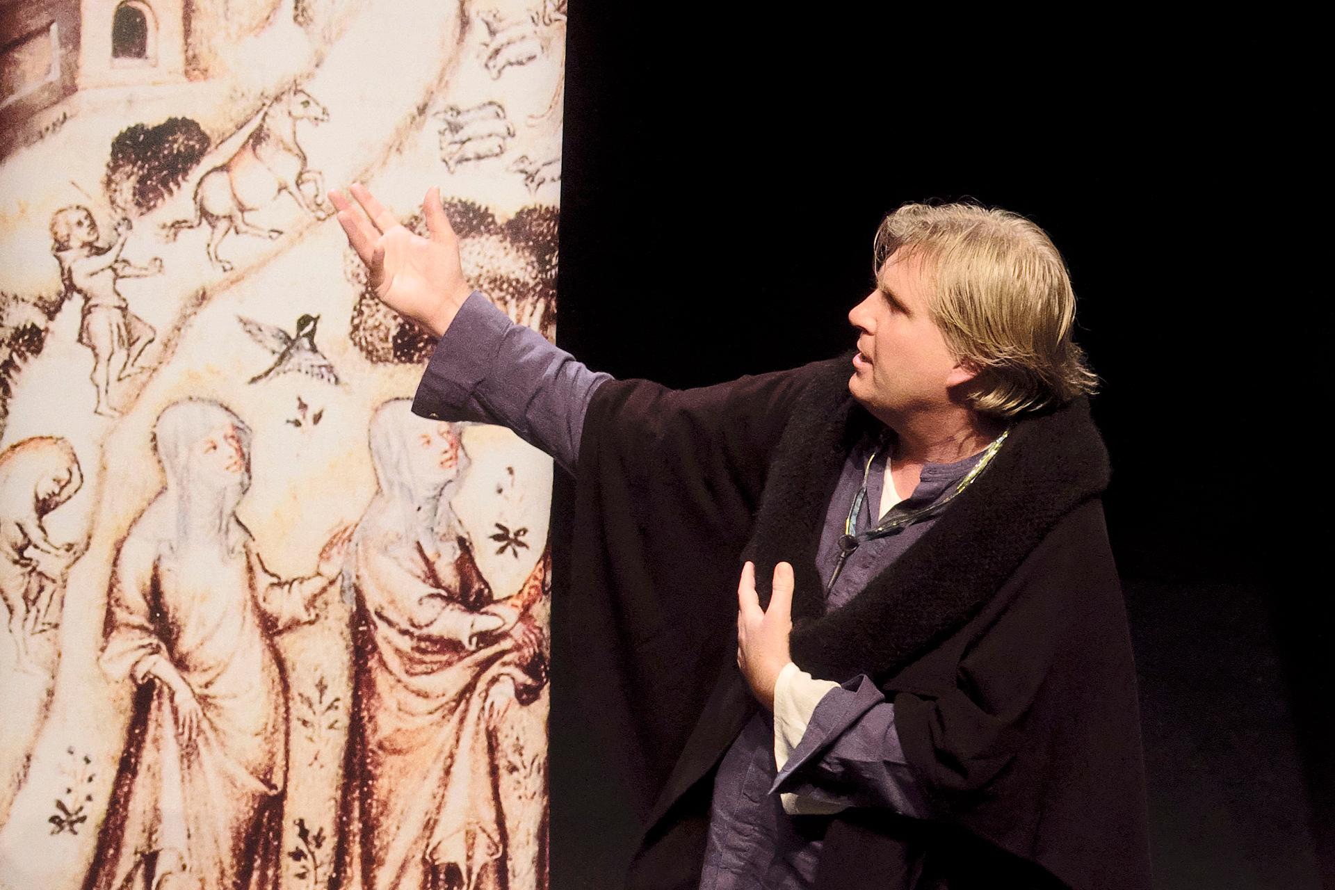 On stage as Guillaume de Machaut in True-Love-Story with The Song Company