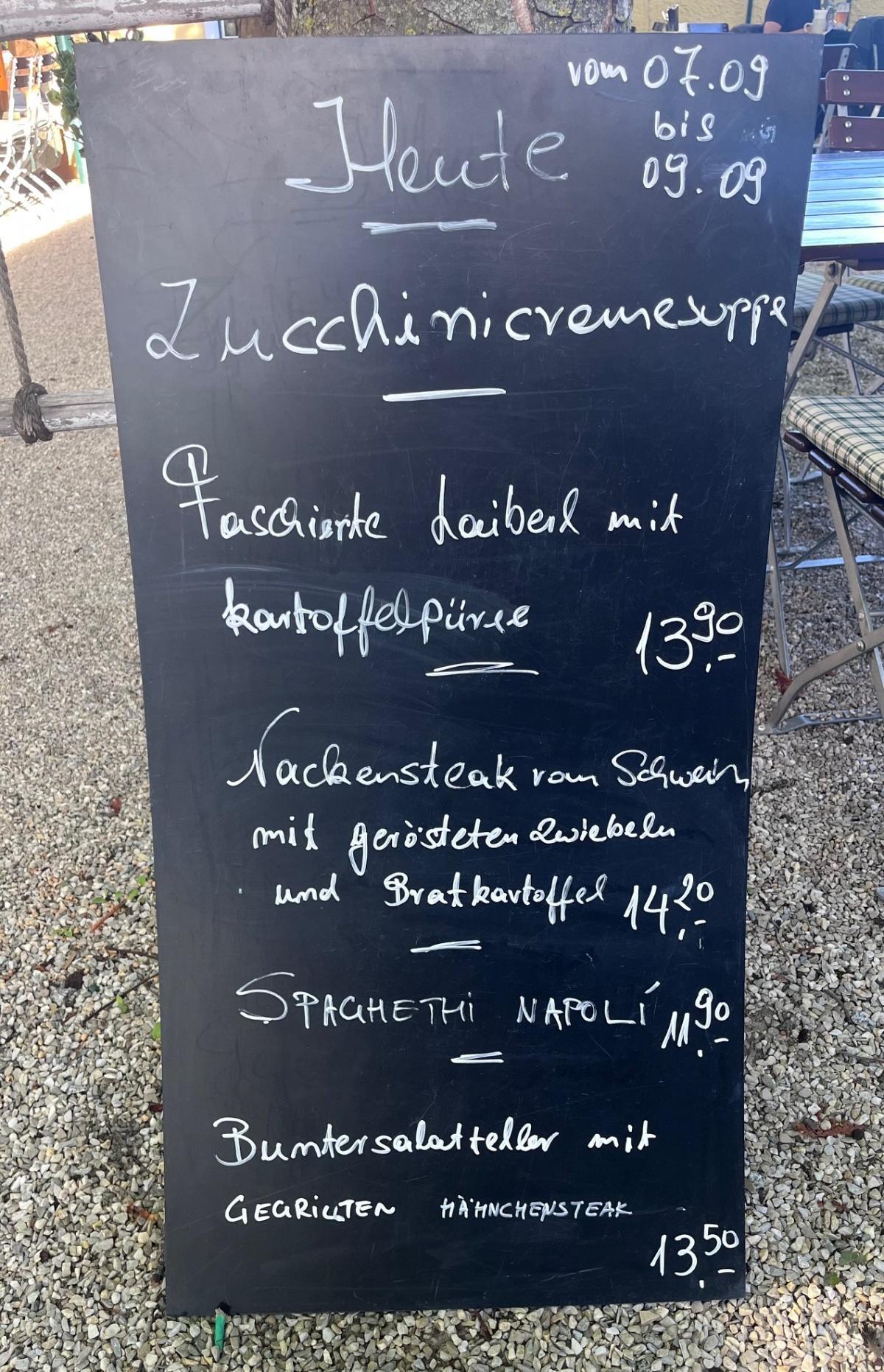 Kirchenwirt Mittagsmenü