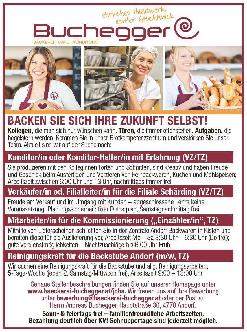 Buchegger Stelleninserat
