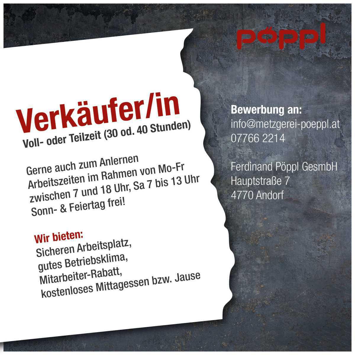 Pöppl Stelleninserate