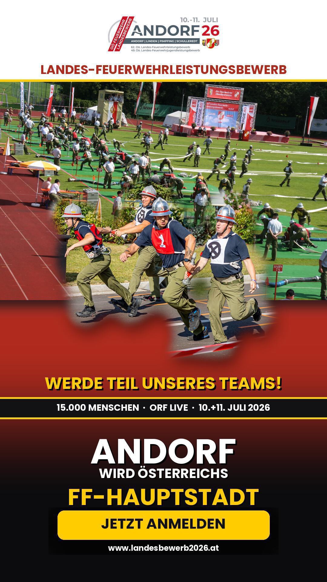 Helferaufruf der vier Feuerwehren aus Andorf