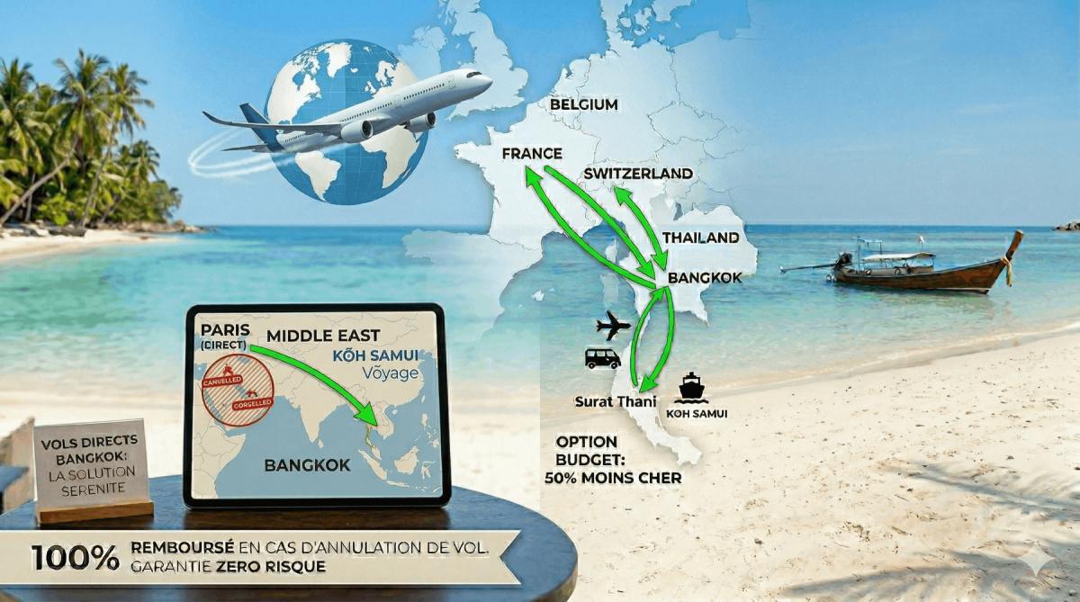 Guerre en Iran et Vols Annulés : Pourquoi vos vacances à Koh Samui sont en sécurité