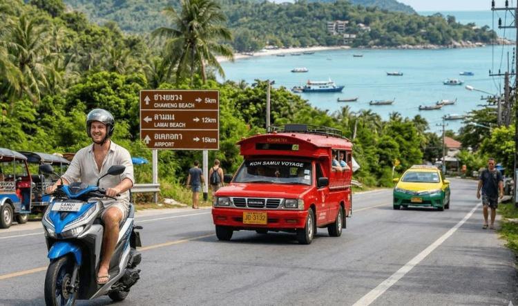 Comment se déplacer à Koh Samui : Le guide complet du transport 🛵🚕