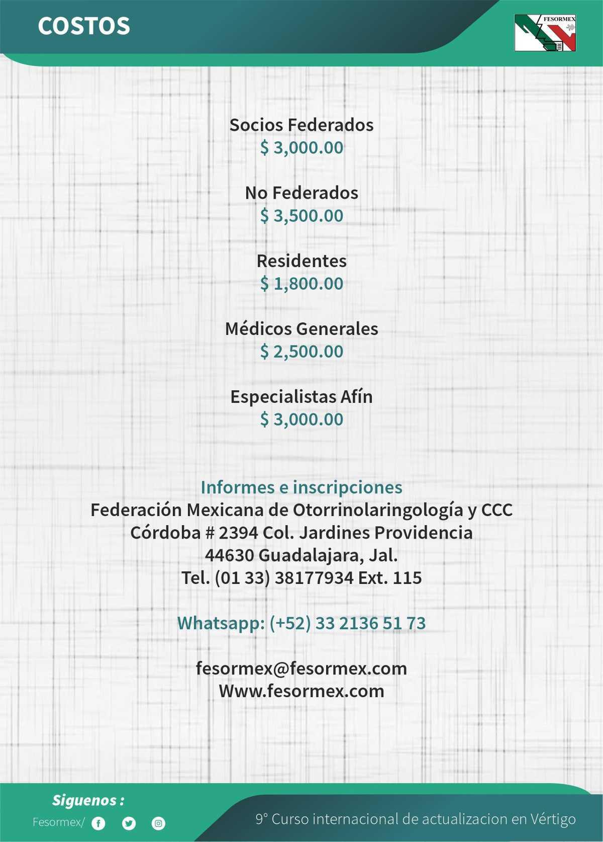 9° curso internacional de actualización en vértigo