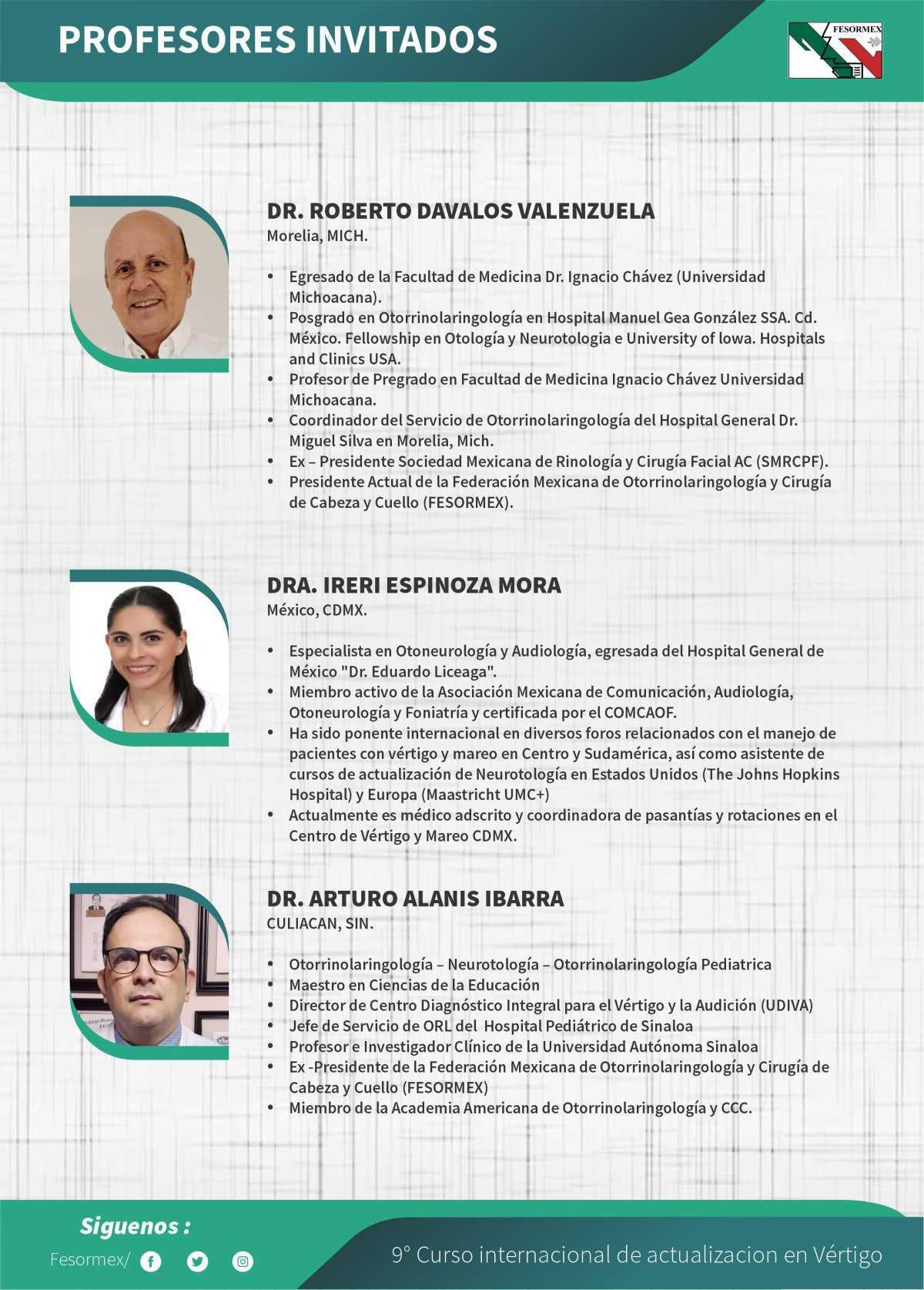 9° curso internacional de actualización en vértigo