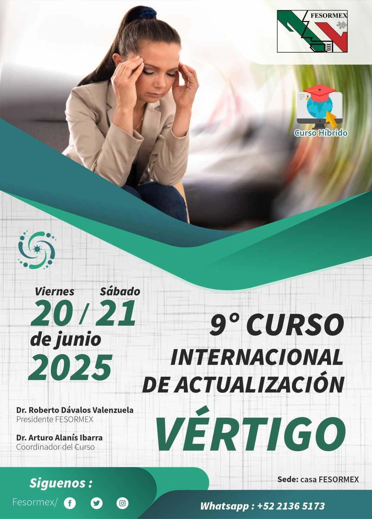 9° curso internacional de actualización en vértigo