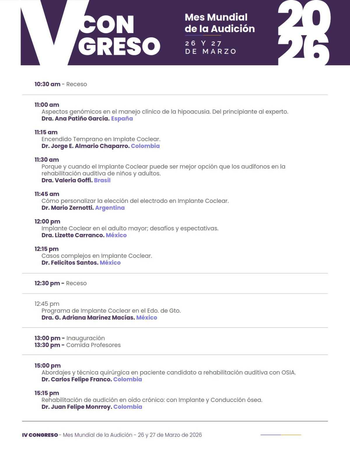 MES MUNDIAL DE LA AUDICIÓN MES MUNDIAL DE LA AUDICIÓN