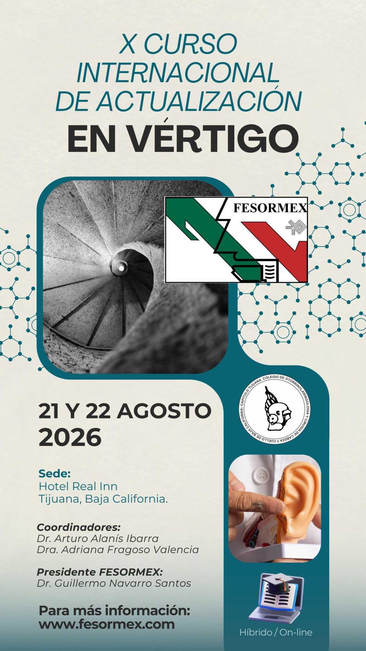X Curso Vértigo 2026 (Híbrido / On-line)