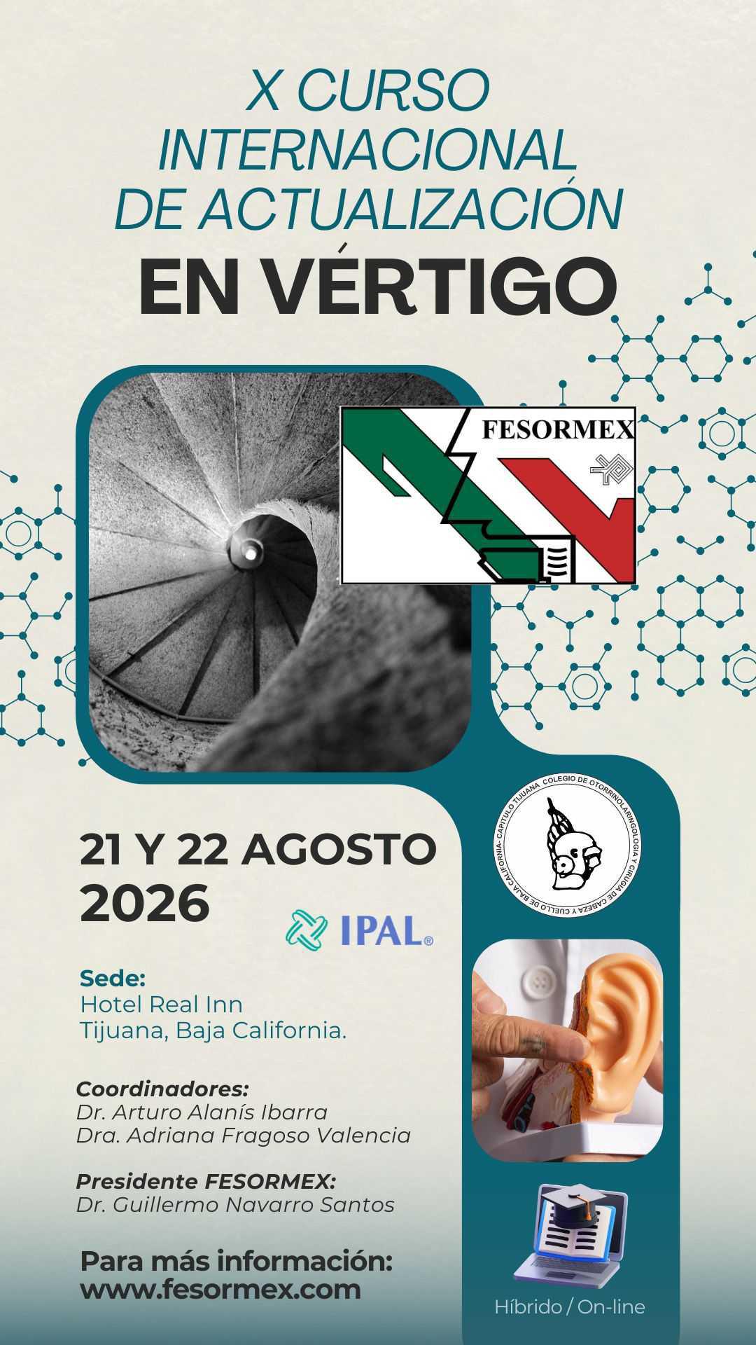 X Curso Vértigo 2026 (Híbrido / On-line) X Curso Vértigo 2026 (Híbrido / On-line)