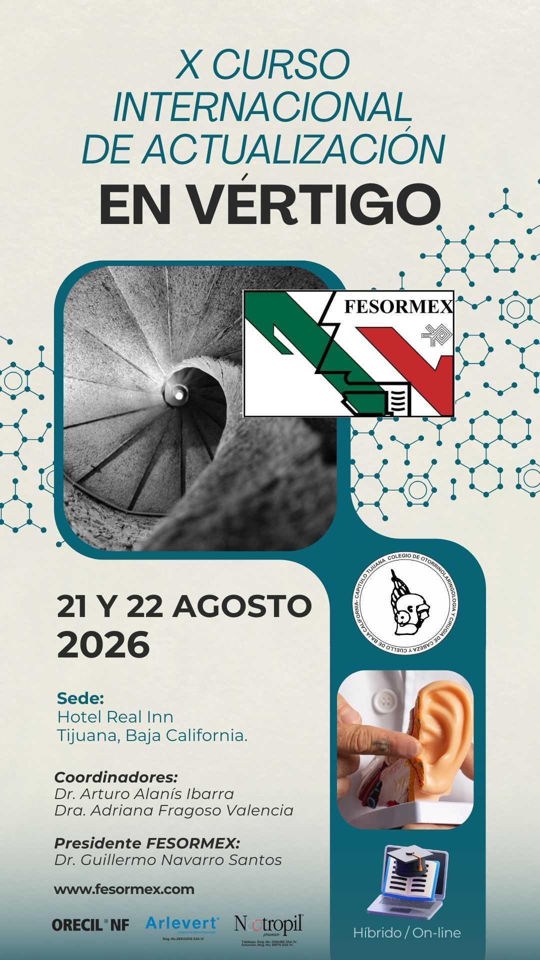 X Curso Vértigo 2026 (Híbrido / On-line)