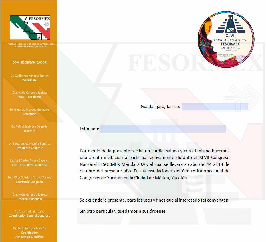 Carta Invitación