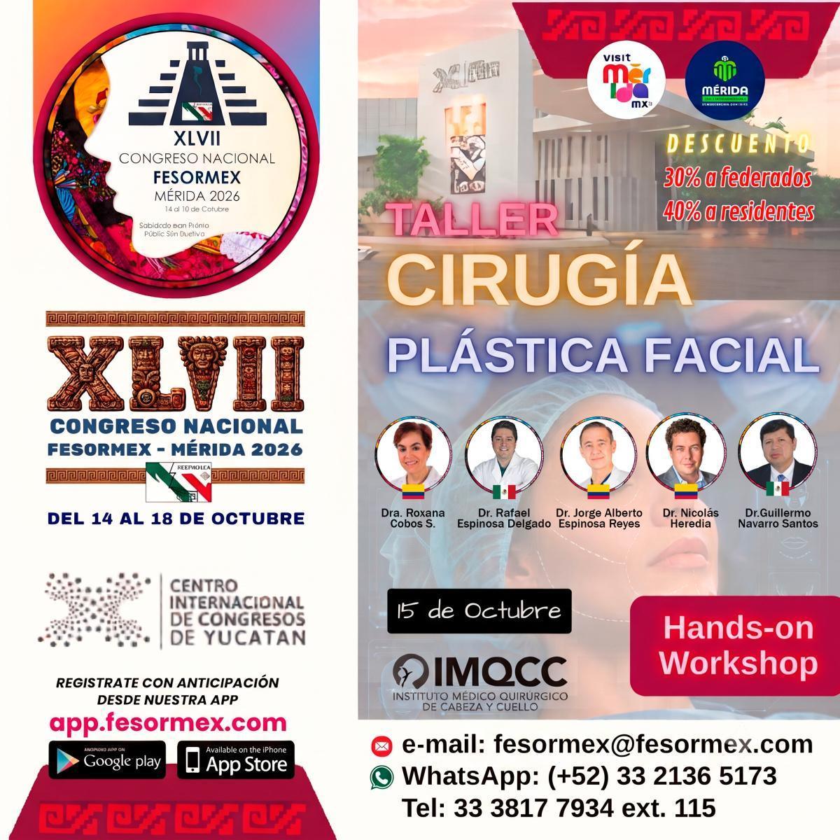 Talleres para el XLVII Congreso Nacional FESORMEX - Mérida 2026