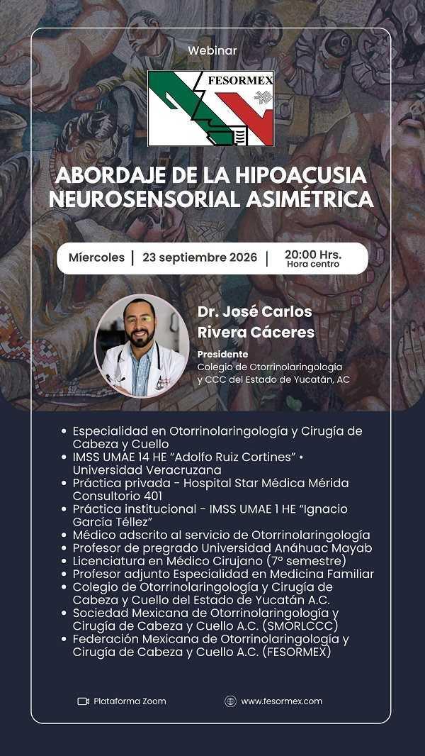 Abordaje de la Hipoacusia Neurosensorial Asimétrica (webinar)