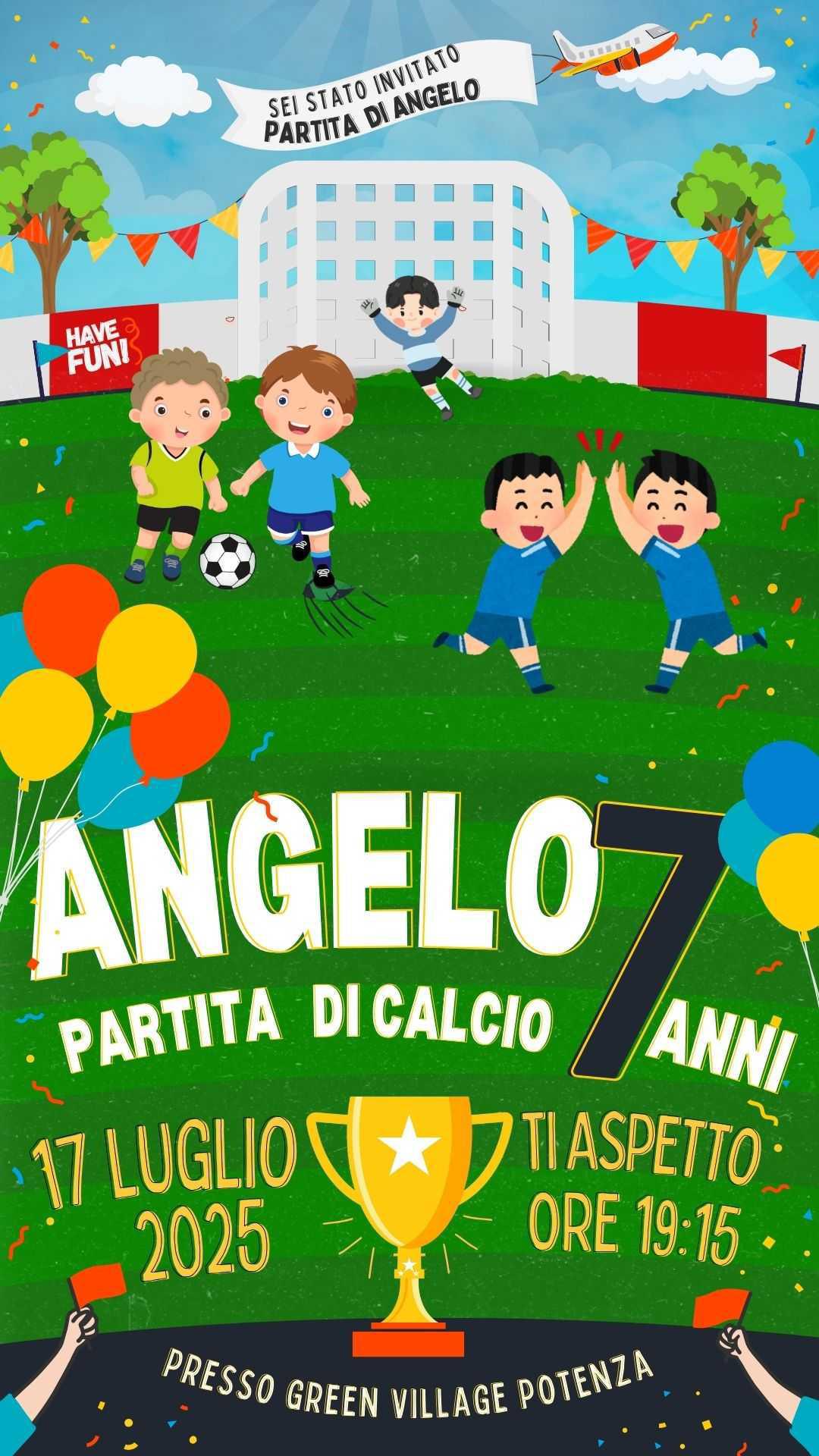 PARTITA 7 ANNI DI ANGELO