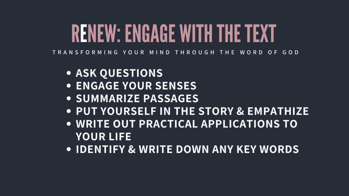 Learn How To Study God's Word: RENEW Masterclass