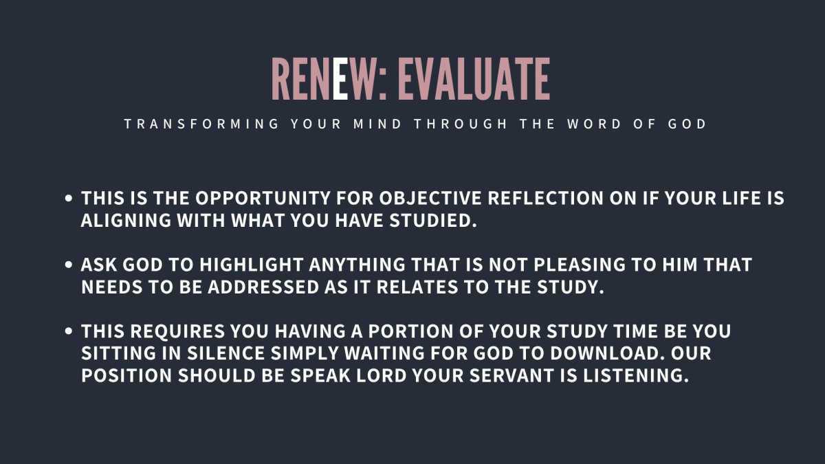 Learn How To Study God's Word: RENEW Masterclass